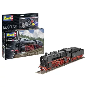   Revell Model Set Express Locomotive S 3/6 BR 18(5) with Tender 2'2' T – 1:87 mozdony makett