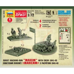 Zvezda Soviet Machine-gun w/Crew makett 1:72 (6220Z)
