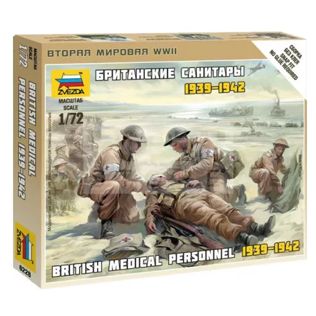 Zvezda British Medic team makett 1:72 (6228Z)