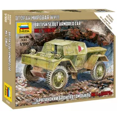 Zvezda British Armored Car Daimler Mk-1 makett 1:100 (6229Z)