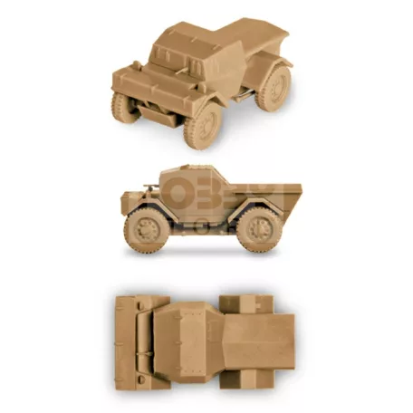 Zvezda British Armored Car Daimler Mk-1 makett 1:100 (6229Z)
