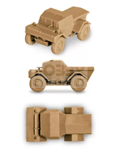 Zvezda British Armored Car Daimler Mk-1 makett 1:100 (6229Z)