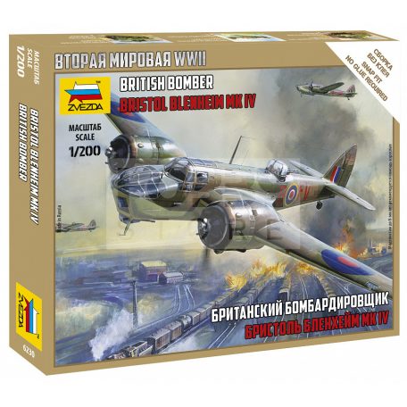 Zvezda British Bomber Bristol Blenheim IV. makett 1:200 (6230Z)