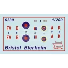 Zvezda British Bomber Bristol Blenheim IV. makett 1:200 (6230Z)