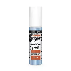   Pentart Metál világoskék színű akrilfesték - hobbi festék 20 ml 6233