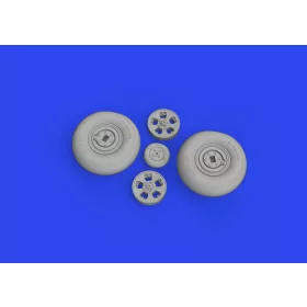   Eduard Accessories Spitfire Mk.IX wheels 5spoke 1/24 AIRFIX - kerékkészlet