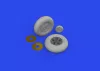 Eduard Accessories Spitfire Mk.IX wheels 5spoke 1/24 AIRFIX - kerékkészlet