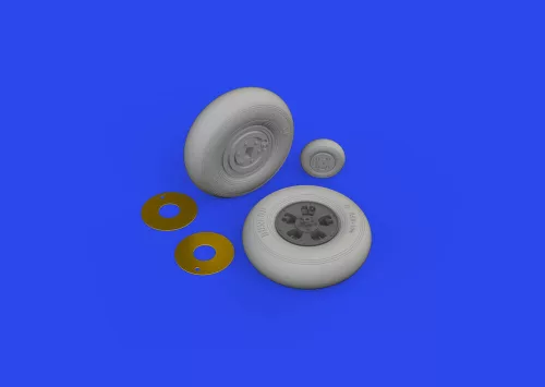 Eduard Accessories Spitfire Mk.IX wheels 5spoke 1/24 AIRFIX - kerékkészlet