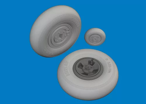 Eduard Accessories Spitfire Mk.VIII wheels 4spoke  AIRFIX - kerékkészlet