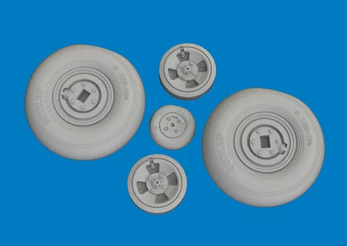Eduard Accessories Spitfire Mk.VIII wheels 4spoke  AIRFIX - kerékkészlet