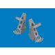 Eduard Accessories Bf 109G-5/6 rudder pedals PRINT for Airfix - oldalkormány-pedálok