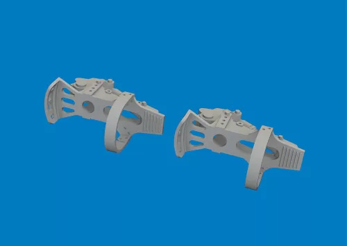 Eduard Accessories Bf 109G-5/6 rudder pedals PRINT for Airfix - oldalkormány-pedálok