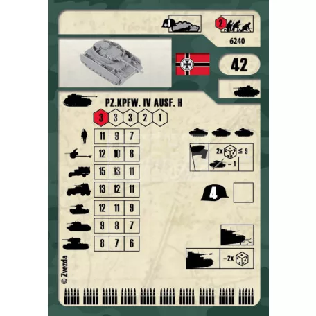 Zvezda Panzer IV Ausf.H makett 1:100 (6240Z)
