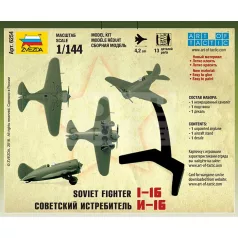 Zvezda I-16 Soviet Fighter makett 1:144 (6254Z)