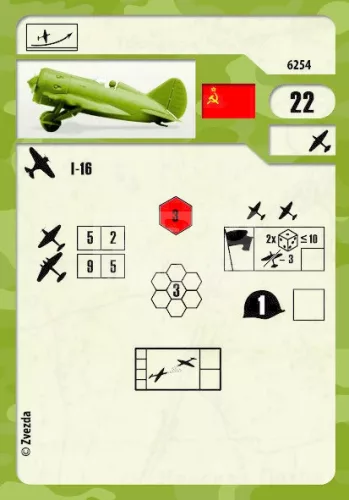 Zvezda I-16 Soviet Fighter makett 1:144 (6254Z)