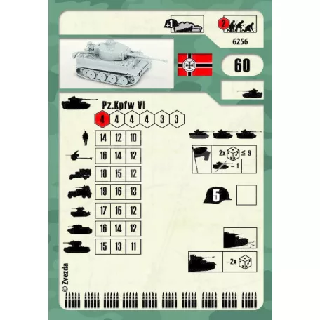 Zvezda Tiger I makett 1:100 (6256Z)