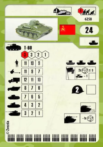 Zvezda T-60 Soviet Light Tank makett 1:100 (6258Z)