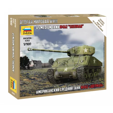 Zvezda Sherman M4 makett 1:100 (6263Z)