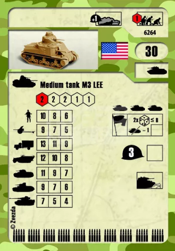 Zvezda M-3 Lee makett 1:100 (6264Z)