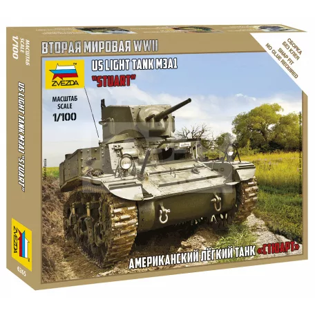Zvezda Stuart US-Tank makett 1:100 (6265Z)