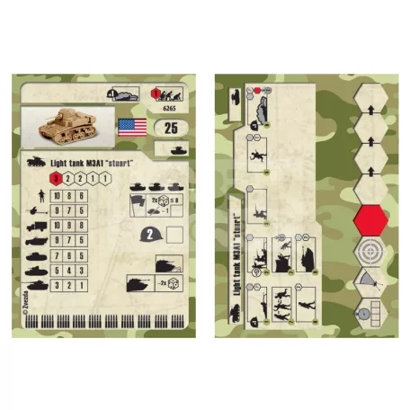 Zvezda Stuart US-Tank makett 1:100 (6265Z)