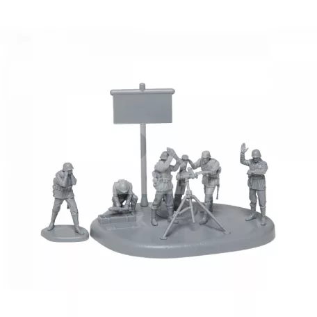 Zvezda - German 120mm Mortar w/Crew makett 1:72 (6268Z)