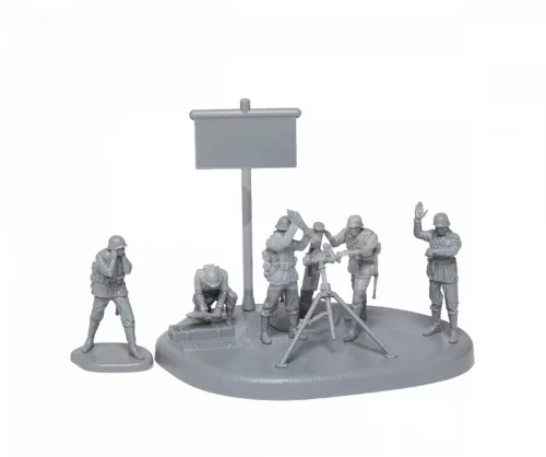 Zvezda - German 120mm Mortar w/Crew makett 1:72 (6268Z)