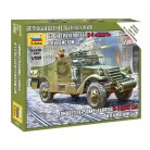 Zvezda Soviet M-3 Scout Car with Machine Gun makett 1:100 (6273Z)