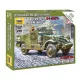 Zvezda Soviet M-3 Scout Car with Machine Gun makett 1:100 (6273Z)