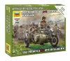 Zvezda Soviet M-72 Sidecar Motorcycle w/Crew makett 1:72 (6277Z)