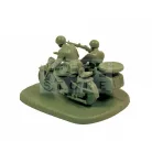 Zvezda Soviet M-72 Sidecar Motorcycle w/Crew makett 1:72 (6277Z)