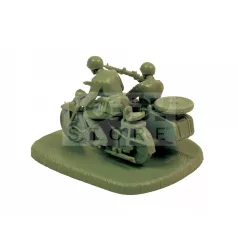   Zvezda Soviet M-72 Sidecar Motorcycle w/Crew makett 1:72 (6277Z)