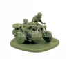Zvezda Soviet M-72 Sidecar Motorcycle w/Crew makett 1:72 (6277Z)
