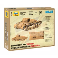   Zvezda British Infantry Tank Valentine II makett 1:100 (6280Z)