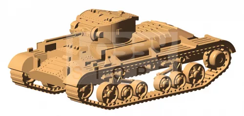 Zvezda British Infantry Tank Valentine II makett 1:100 (6280Z)