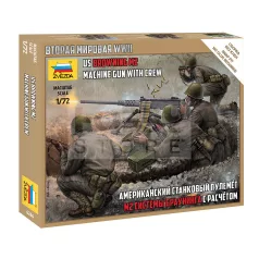 Zvezda US machine gun Browning w/crew makett 1:72 (6286Z)