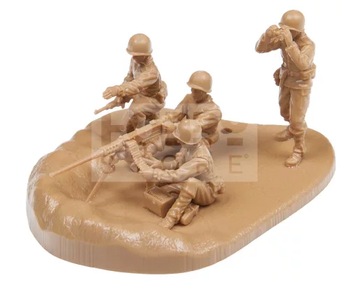 Zvezda US machine gun Browning w/crew makett 1:72 (6286Z)