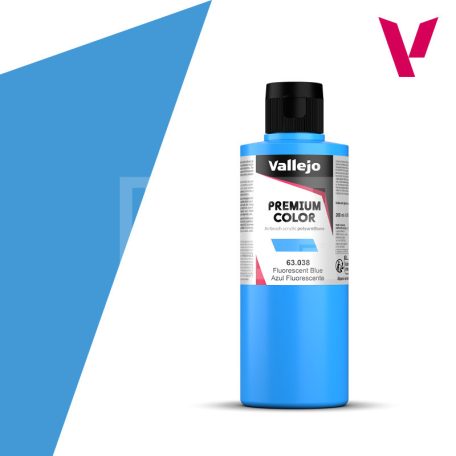 Vallejo Premium RC Colors Fluorescent Blue akrilffesték (200 ml) 63038V