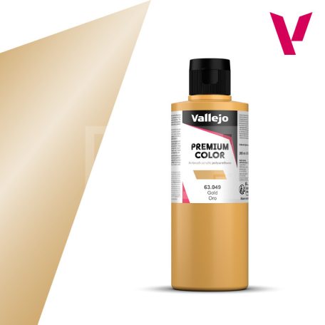 Vallejo Premium RC Colors Gold akrilffesték (200 ml) 63049V