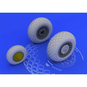   Eduard Accessories B-25H/J wheels for HK Models - kerékkészlet