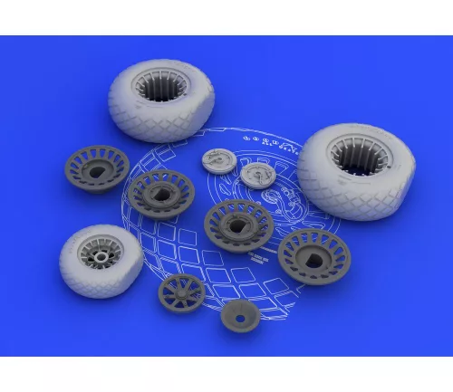 Eduard Accessories B-25H/J wheels for HK Models - kerékkészlet