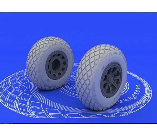Eduard Accessories P-51 wheels for Tamiya - kerékkészlet