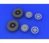 Eduard Accessories F4U-1 wheels for Tamiya - kerékkészlet