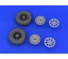 Eduard Accessories F4U-1 wheels for Tamiya - kerékkészlet