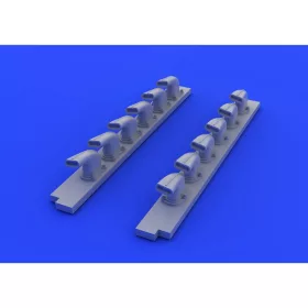   Eduard Accessories Bf 109G-6 exhaust stacks for Revell - kipufogócsonkok