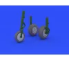 Eduard Accessories Me 262 wheels for Trumpeter - kerékkészlet