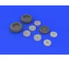 Eduard Accessories Me 262 wheels for Trumpeter - kerékkészlet