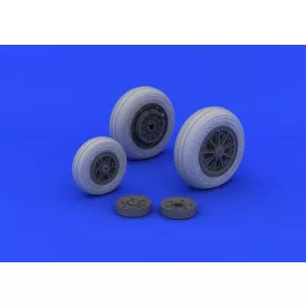   Eduard Accessories F-104 undercarriage wheels late for Ital - futómű-részletező készlet