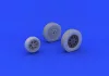 Eduard Accessories P-39 wheels late for KittyHawk - kerékkészlet