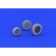 Eduard Accessories P-39 wheels late for KittyHawk - kerékkészlet